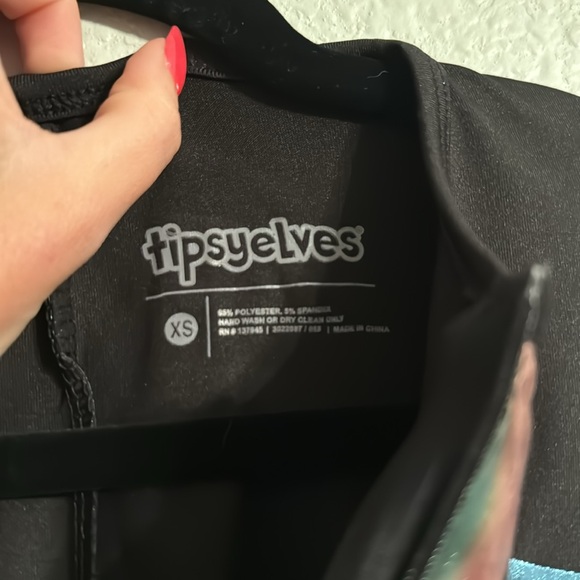 NWT IRIDESCENT SKELETON BODYSUIT HALLOWEEN COSTUME - Picture 4 of 7